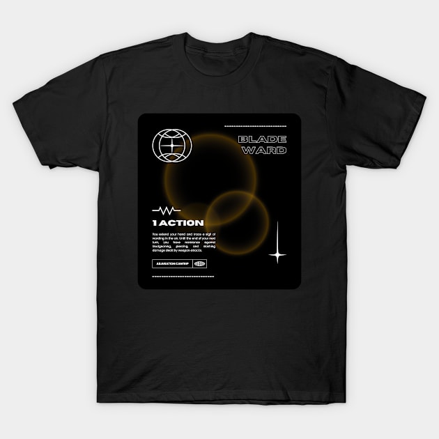 Blade Ward Modern Dnd Dungeons and Dragons 5e T-Shirt by JaeSlaysDragons